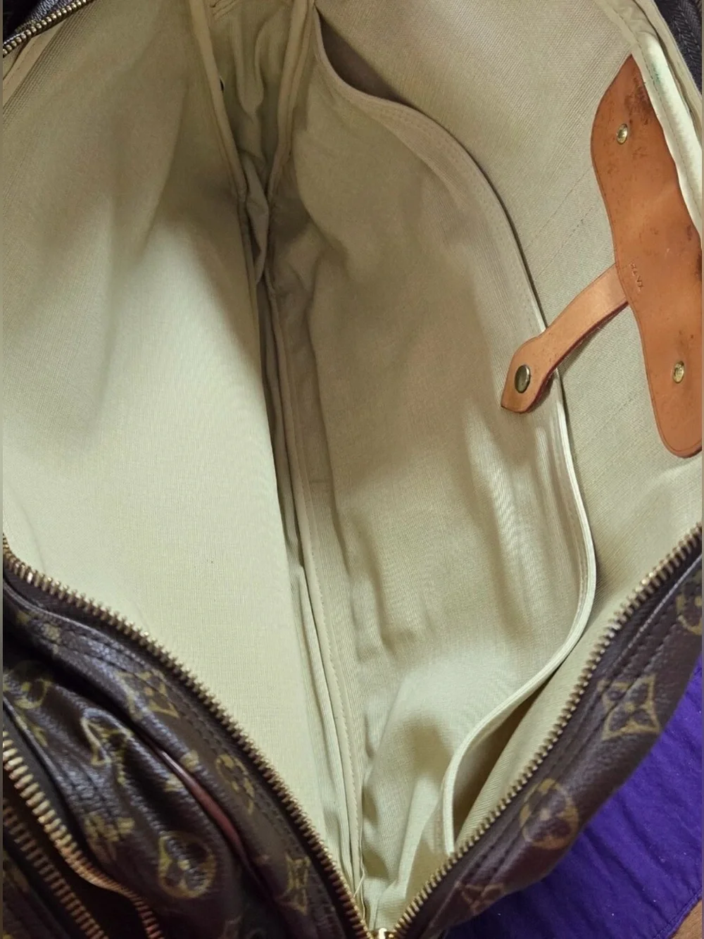Louis Vuitton Rare Vintage Monogram Sac Trois Poche 55 Travel Bag With COA